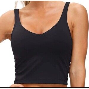 Women’s Longline Sports Bra Wirefree Padded Medium Support Yoga Bras Gym Running
